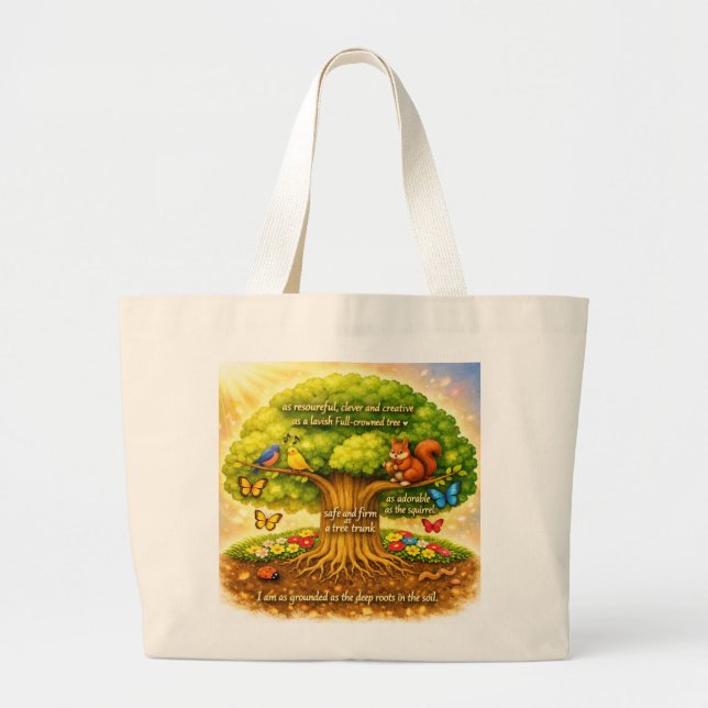 Bolsa Tote Grande Sacolas de mão (Frente)