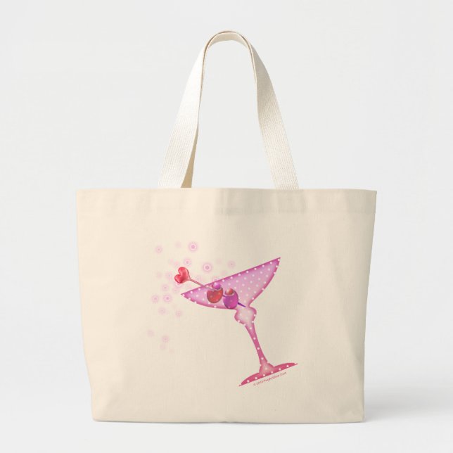 Bolsa Tote Grande Sacolas - MARTINI COR-DE-ROSA (Frente)
