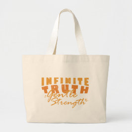 Bolsa Tote Grande Sacolas Tote Verdade Infinita, Força Suave