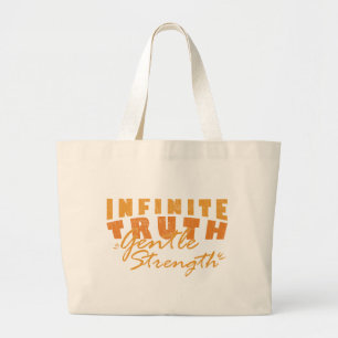 Bolsa Tote Grande Sacolas Tote Verdade Infinita, Força Suave