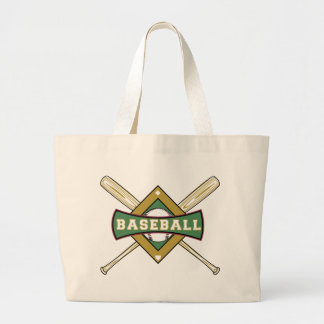 Bolsa Tote Grande Sacos de beisebol, Diamond e Ball Tote