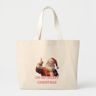 Bolsa Tote Grande Sacos de Compras Feliz Natal