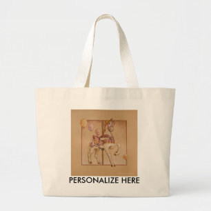 Bolsa Tote Grande Sacos de Tote - Carousel Lion SQ