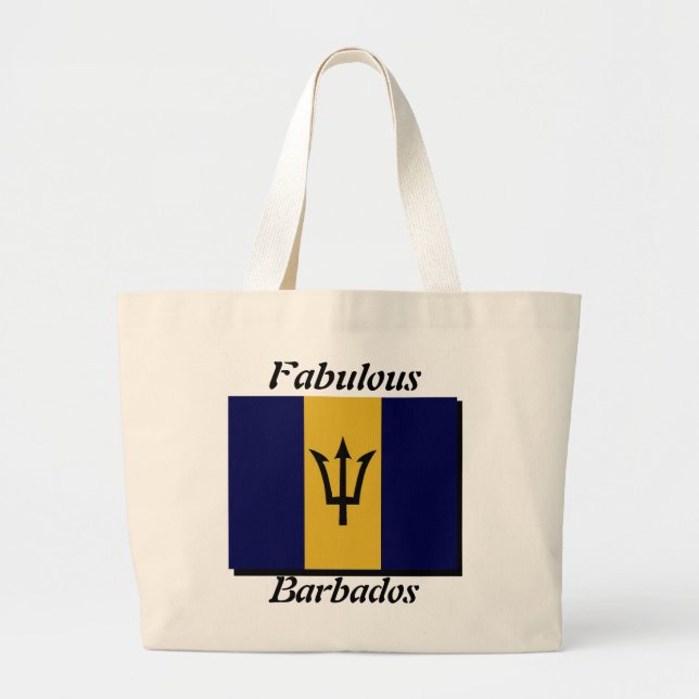 Bolsa Tote Grande Sacos de tote de Barbados-fabulouus barbados (Frente)