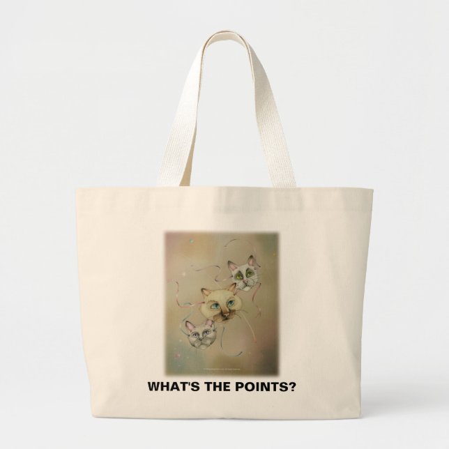 Bolsa Tote Grande Sacos de Tote - What'sPoints (Frente)