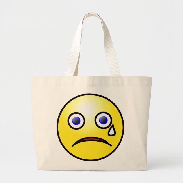 Bolsa Tote Grande Sad Yellow Face Totosag (Frente)