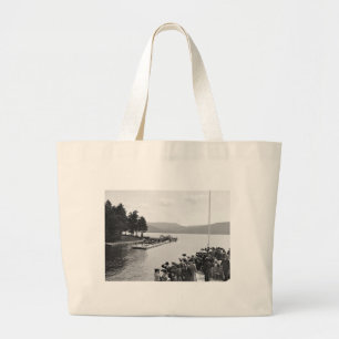 Bolsa Tote Grande Sagamore Dock, lago George: 1904