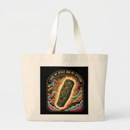 Bolsa Tote Grande Sage Meu Espaço e Minha Atitude Defumação Limpeza 