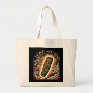 Bolsa Tote Grande Sage Meu Espaço e Minha Atitude Defumação Limpeza
