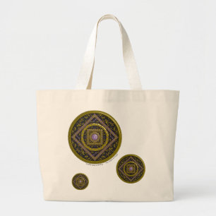 Bolsa Tote Grande Sagittarius Mandala Tote Bag