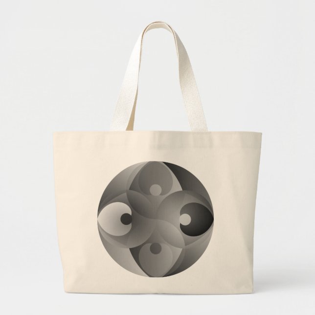 Bolsa Tote Grande Saldo B/W de Kenneth Yoncich (Frente)