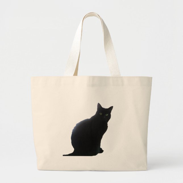 Bolsa Tote Grande Salgueiro o gato preto (Frente)