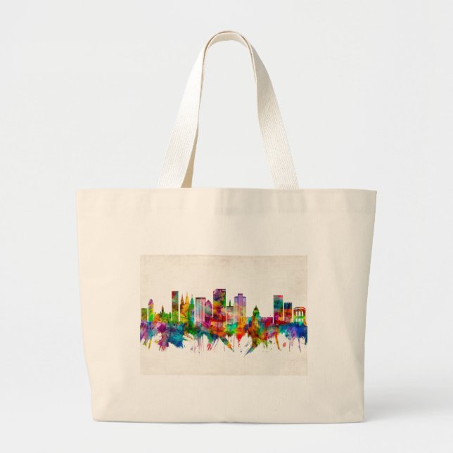 Bolsa Tote Grande Salt Lake City Utah Skyline (Frente)