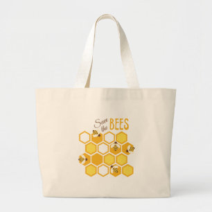 Bolsa Tote Grande Salvar as abelhas