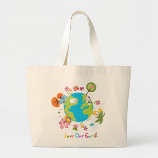 Bolsa Tote Grande Salvar o saco de terra