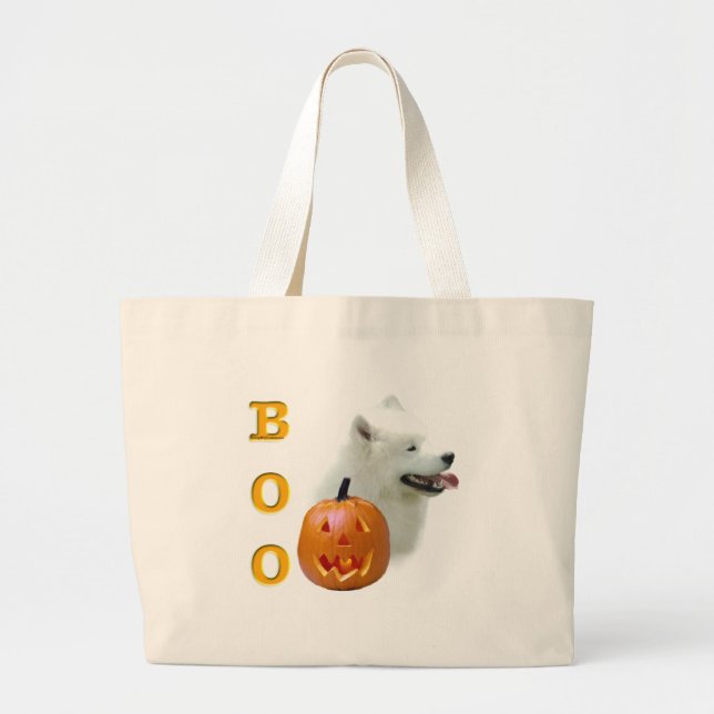 Bolsa Tote Grande Samoyed Boo (Frente)