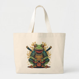 Bolsa Tote Grande Samurai rã guerreiro Jumbo Tote