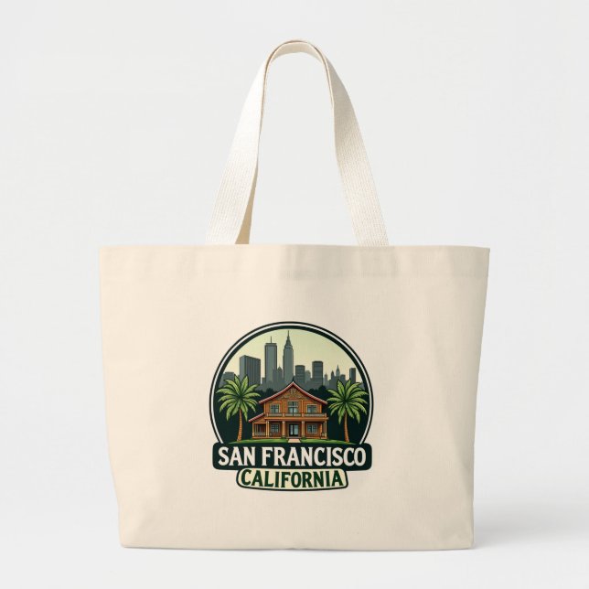 Bolsa Tote Grande San Francisco Urban e Natural Harmonia- (Frente)