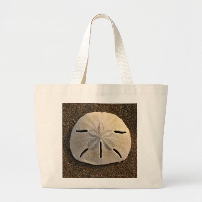 Bolsa Tote Grande Sand Dollar Seashells Tote Bag (Frente)
