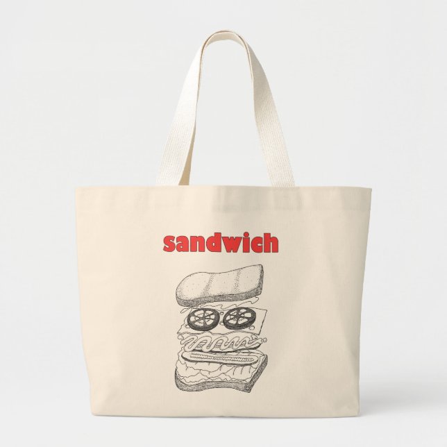 Bolsa Tote Grande Sanduíche (Frente)