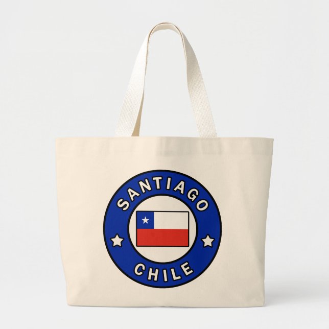 Bolsa Tote Grande Santiago Chile (Frente)