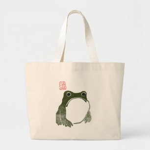 Bolsa Tote Grande Sapo Indecente Japonês Fez século XIX