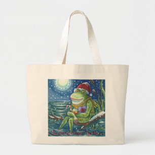 Bolsa Tote Grande Sapo na SACOLA do NATAL do registro