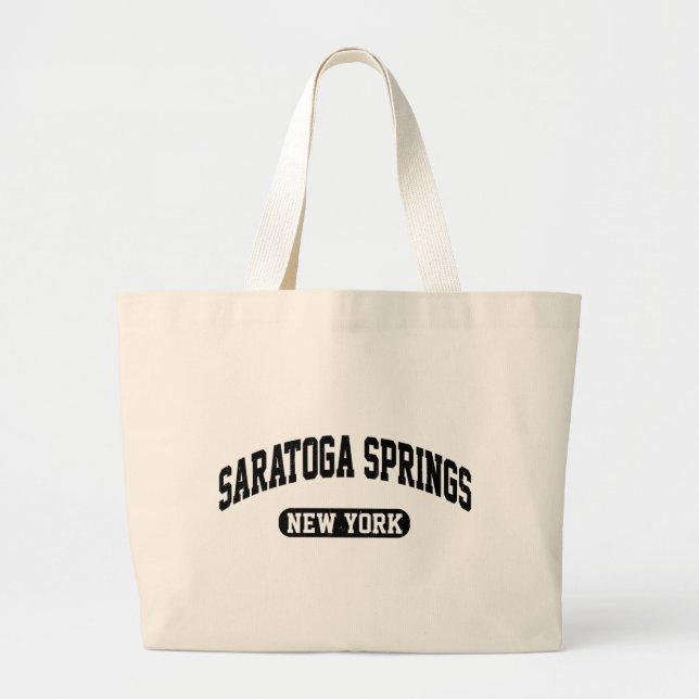 Bolsa Tote Grande Saratoga Springs New York (Frente)