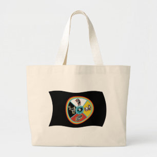 Bolsa Tote Grande Sault Ste. Marca de Sinalizador Marie Tribe Tote B