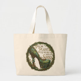 Bolsa Tote Grande Save the Shoe Planet Multi-Function Tote