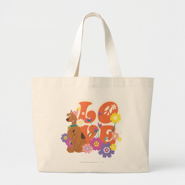 Bolsa Tote Grande Scooby-Doo "Love" (Frente)