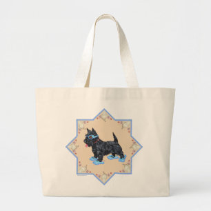Bolsa Tote Grande Scottie Blue Chinelos