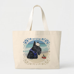 Bolsa Tote Grande Scottie na Praia