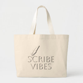 Bolsa Tote Grande Scribe Vibes Writers Authors Poets