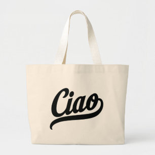 Bolsa Tote Grande Script Ciao (Preto)