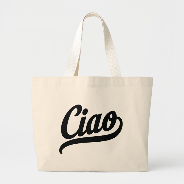 Bolsa Tote Grande Script Ciao (Preto) (Frente)