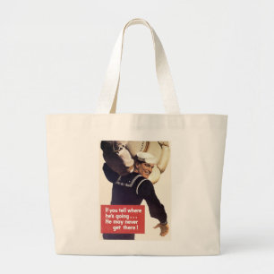 Bolsa Tote Grande Se disser para onde ele vai...