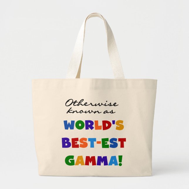 Bolsa Tote Grande Se não sabido como presentes da gama Melhor-est (Frente)