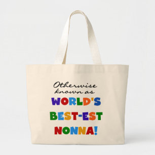 Bolsa Tote Grande Se não sabido como presentes do camiseta do
