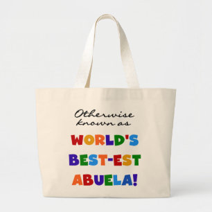 Bolsa Tote Grande Se não sabido como presentes do Melhor-est Abuela