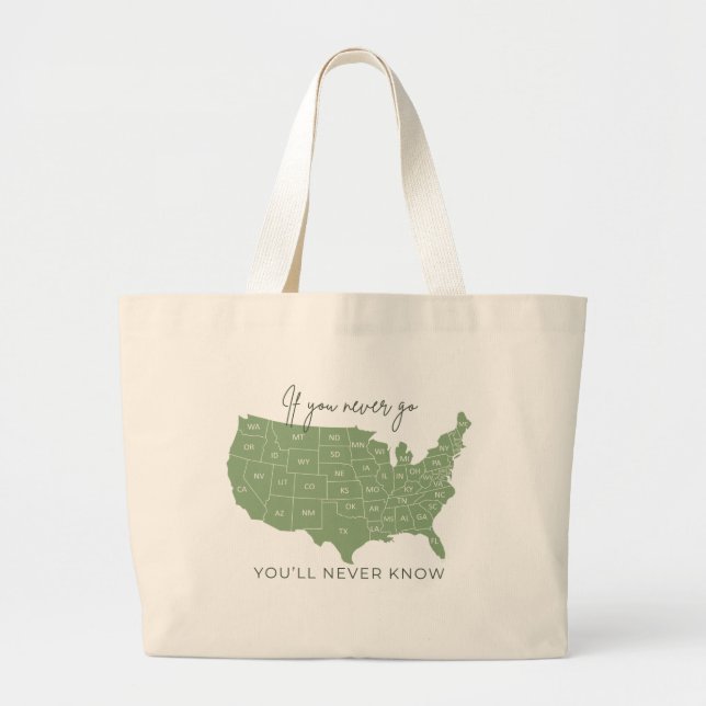 Bolsa Tote Grande "Se Nunca Ires", tossi (Frente)