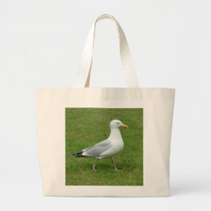 Bolsa Tote Grande Seagull caminhando no Parque