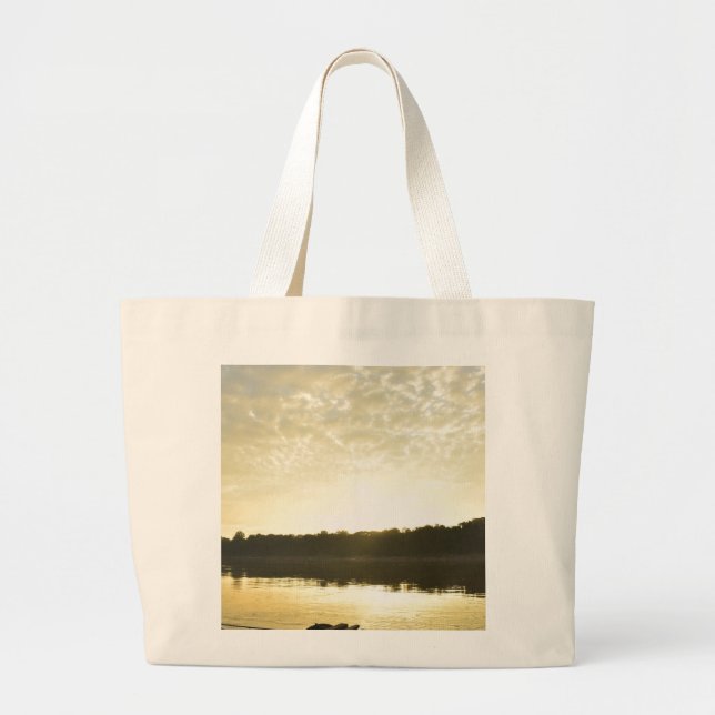 Bolsa Tote Grande Seaside Serenity Tote Bag - Carry the Calm with Yo (Frente)