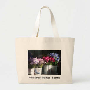 Bolsa Tote Grande Seattle floresce a foto