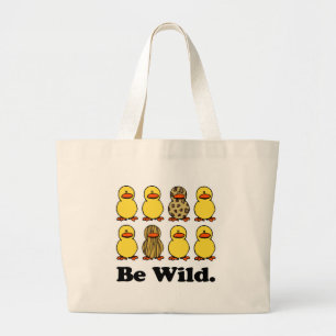 Bolsa Tote Grande Seja Patos Selvagens