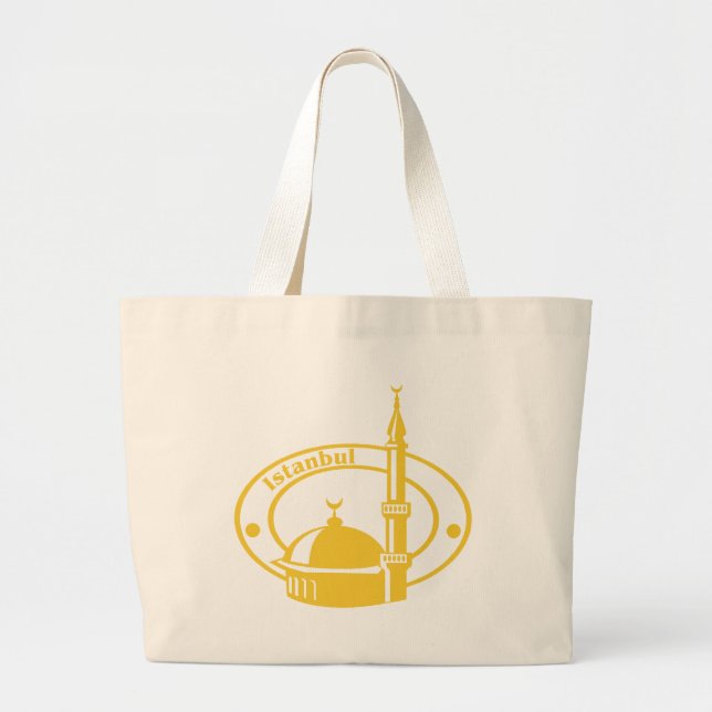 Bolsa Tote Grande Selo de Istambul (Frente)