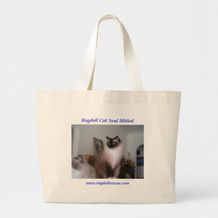 Bolsa Tote Grande Selo Mitted de Ragdoll