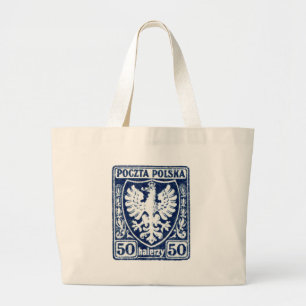 Bolsa Tote Grande selo polonês de 1919 50h Eagle