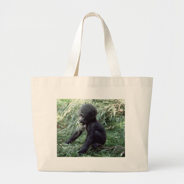 Bolsa Tote Grande Selvagem - Primatas 8 (Frente)
