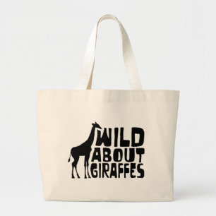 Bolsa Tote Grande Selvagem sobre girafas
